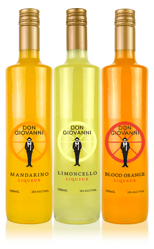 Don Giovanni Limoncello Liqueur Bottles